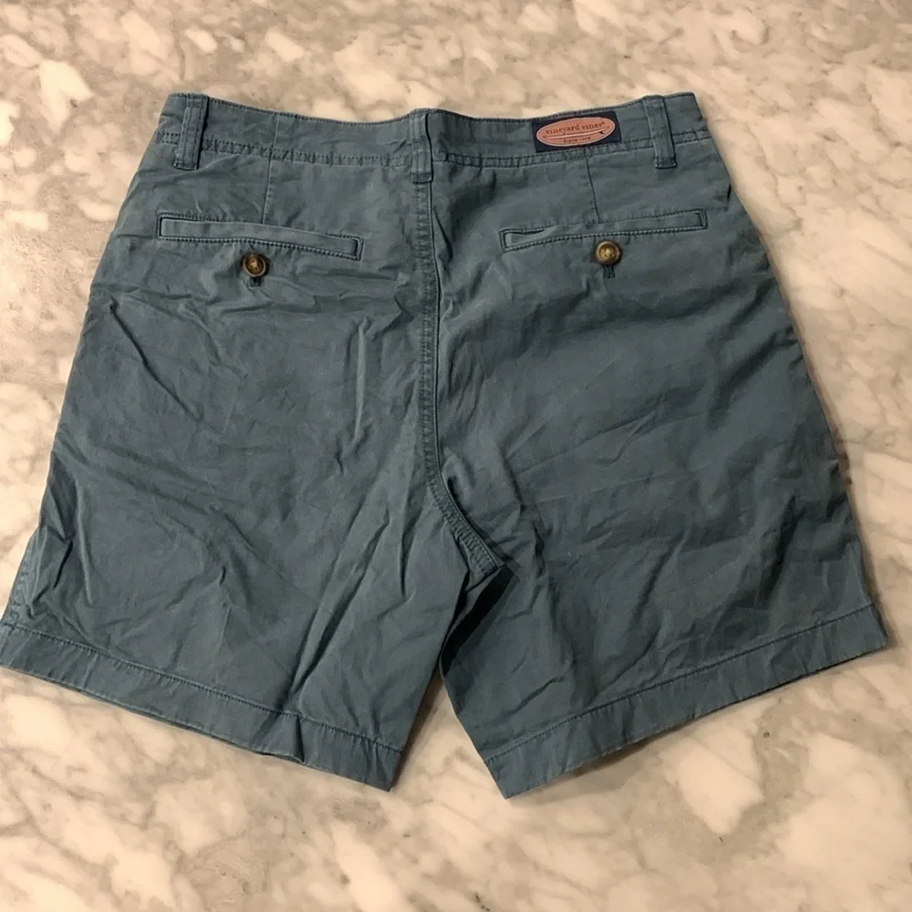Vineyard Vines 7” Island short, Mallard Blue, Size 28” waist